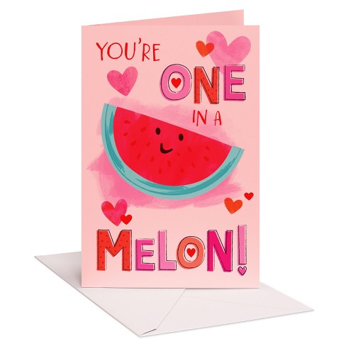 Valentine's Day Card for Kids Melon - image 1 of 3