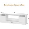 TV Stand for TV Up to 75 Inch, Modern Entertainment Center with Storage Cabinet, Fits into 36" Electric Fireplace - 2 of 4