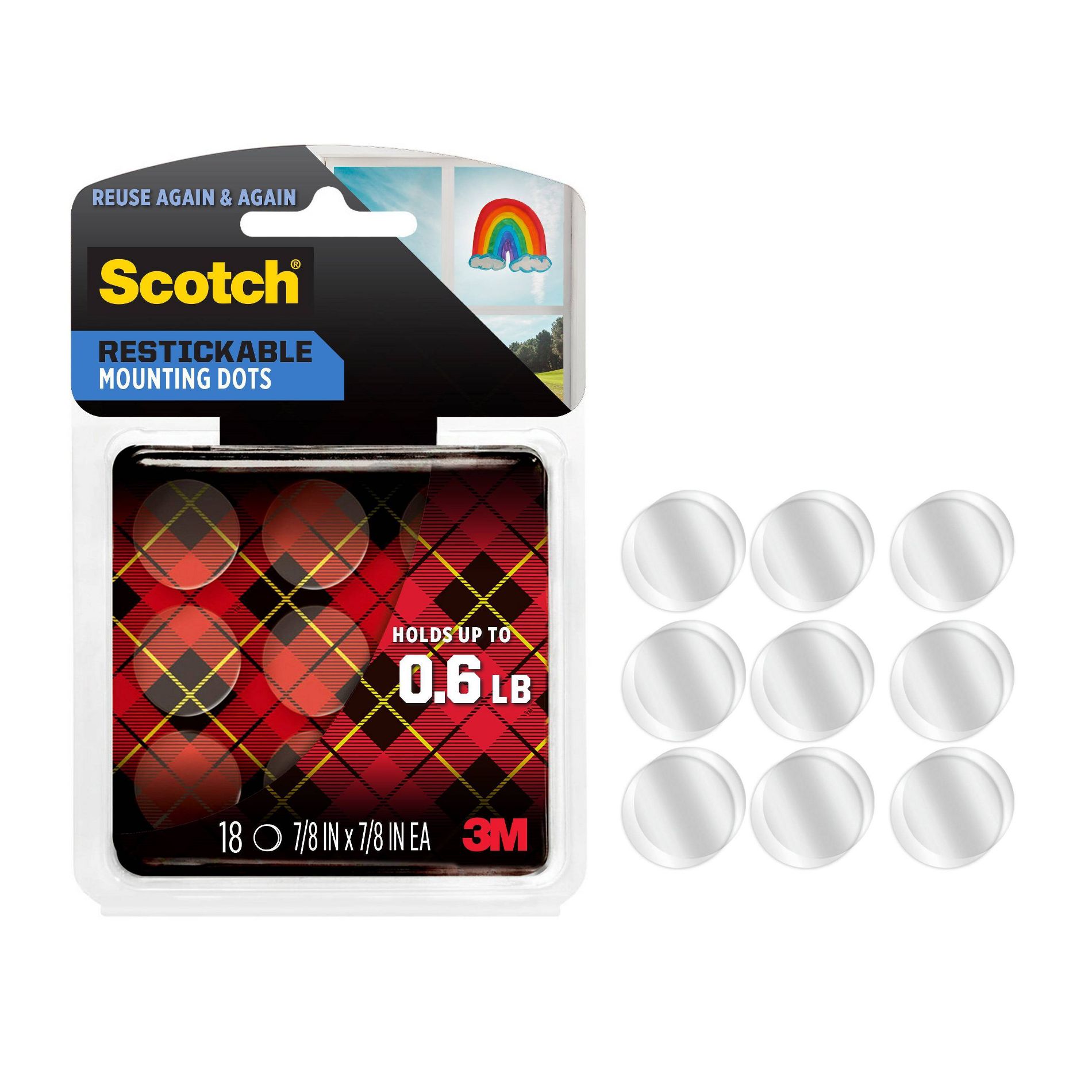 Scotch 18ct Restickable Mounting Dots