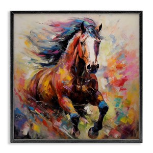 Stupell Industries Vivid Horse Galloping, 12" x 12" - 1 of 4