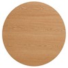 Okak 47/27in Wood Round Dining Table Farmhouse Kitchen Table Dining Table for 4 with Wood Strip Base for Kitchen and Dining Room - 4 of 4
