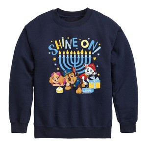 Boys' - Paw Patrol - Shine On Graphic Long Sleeve Fleece Sweatshirt - 1 of 4