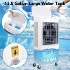 Evaporative Air Cooler, 1800 CFM Swamp Cooler with 8.4 Gal Water Tank, 120° Oscillation Water Cooling Fan with 3 Modes and Wind Speeds - 2 of 4
