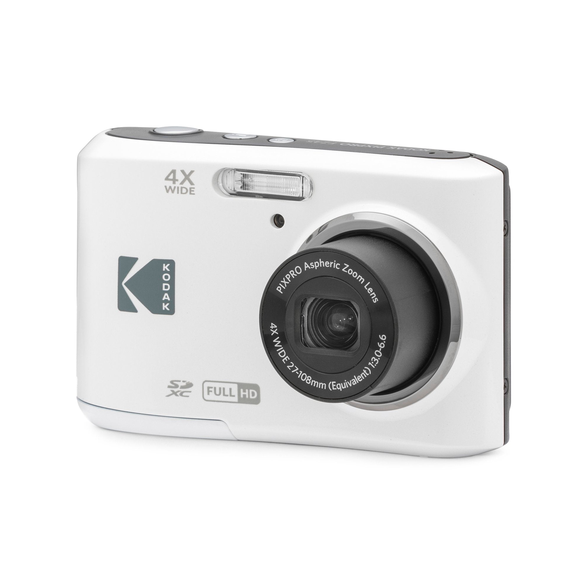 Kodak PIXPRO FZ45 16MP Digital Camera, White, FZ45WH