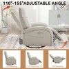 FONTOI Swivel and Rocker Accent Chair with Lumbar Support, Max Swivel Degree 270°, Beige&Grey, 36.23"*42.2"*34.65" - 4 of 4