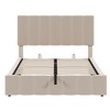 Whisen Modern Style Upholstered Platform Bed with Hydraulic Storage System - image 4 of 4