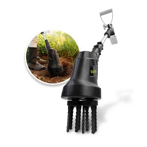 Sun Joe 24-Volt Claw Tiller and Cultivator with 4-Tine Steel Blades, Battery and Charger for Small Scale Gardening and Flower Beds,  Black - 1 of 4