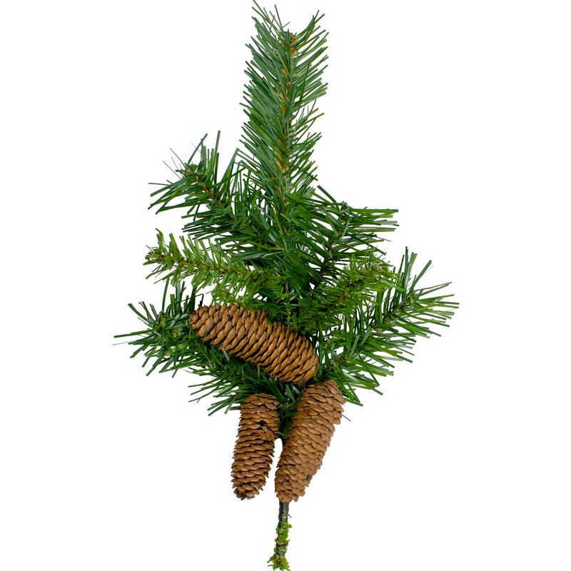 Northlight 15"  Red Pine Artificial Christmas Craft Spray with Pine Cones, 1 of 3