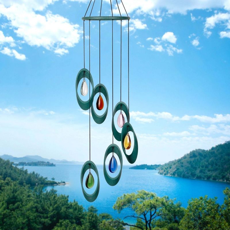Woodstock Windchimes Bellissima Bells Olive, Wind Chimes For Outside, Wind Chimes For Garden, Patio, and Outdoor Décor, 28"L, 3 of 10