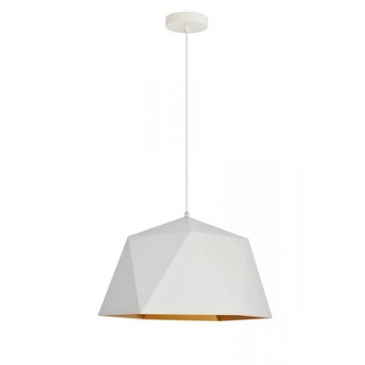 Elegant Lighting Arden Collection Pendant D17.7 H11.4 Lt:1 frosted white and Gold Finish