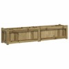 vidaXL Garden Planters - Outdoor Plant, Flower Box - 2 Pcs, Impregnated Pine Wood, 59.1"x12.2"x12.2" - 4 of 4