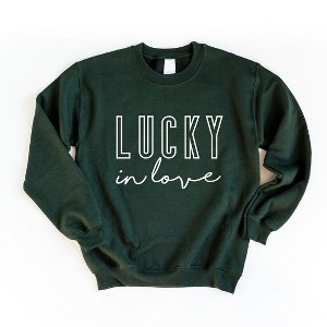 Simply Sage Market Women's Graphic Sweatshirt Lucky In Love - 1 of 4