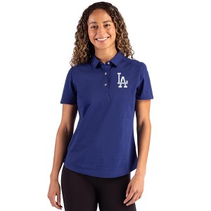 Los Angeles Dodgers Cutter & Buck Advantage Refresh Epic Confidence Recycled Womens Tri-Blend Pique Polo - Tour Blue - Small - 1 of 1