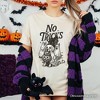 No Tricks Just Treats Dog T-Shirt, Funny Halloween Puppy Tee with Scary Vibes | OrnamentallyYou - 4 of 4