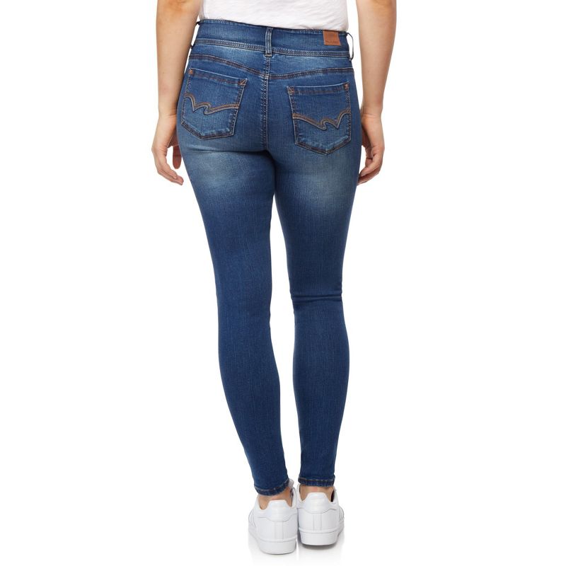 WallFlower Women's Flirty Curvy Skinny High Rise Insta Stretch Juniors Jeans (Standard and Plus), 2 of 10