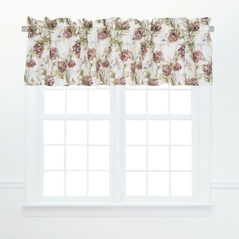 C&F Home Cooper Pines Cotton Brown Valance Window Treatment, 1 of 5