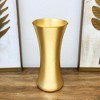 Slickblue Wide Flared Glass Vase, Hand Gilded Curved Design, Handmade Centerpiece for Home Décor, Color & Size Options - 4 of 4