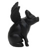 Flying Pig Black Cast Iron Decorative Figure - Foreside Home & Garden - image 2 of 4