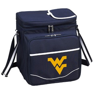 NCAA West Virginia Mountaineers  Soft Sided Cooler with Two Person Picnic Set - 1 of 4
