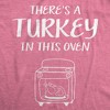 Maternity Theres A Turkey In This Oven Pregnancy T Shirt Funny Thanksgiving Tee - Crazy Dog Maternity T Shirt - 2 of 4