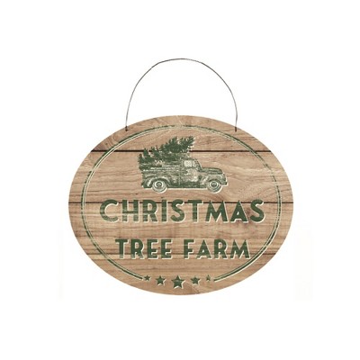 Melrose Christmas Tree Farm Sign 10"L