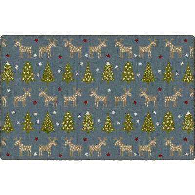 Brumlow Mills Holiday Delight Holiday Area Rug, 2'6" x 3'10", Blue