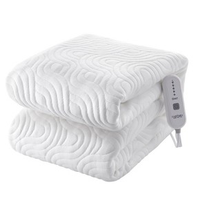 GustoWave Full Heated Mattress Pad - Air Layer Mattress Topper, 18" Deep Pocket Bed Warmer, 54"x75" - 1 of 4