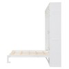 TIRAMISUBEST Queen Size Storage-Rest Integrated Murphy Bed, Folding Wall Bed Frame with Wardrobe, Cabinets and Drawers - 4 of 4