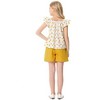 Girls Outfits Ruffle Sleeveless Tops and Skirt Shorts 2-Piece Summer Clothing Set for Kids Yellow 5-6 Years - 3 of 4