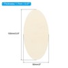 Unique Bargains DIY Craft Decoration Unfinished Craft Oval Wood Pieces 20 Pcs - 2 of 4