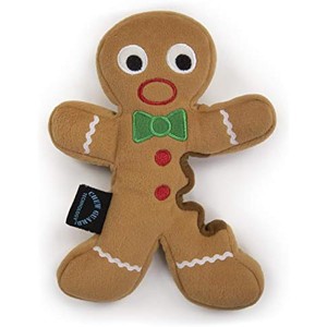 goDog Christmas Gingerbread Man Squeaky Plush Dog Toy, Chew Guard Technology - Brown, Large - 1 of 1