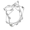 Guili Sterling Silver Necklace with Clear CZ in White, Gold, or Rose Gold—Opulent, Luxurious, and Perfect for a Radiant Shine. - 4 of 4