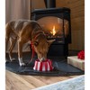 Silipint: Aqua-Fur Silicone 18oz Dog Bowl, Colapsible/Foldable, Peppermint - 4 of 4