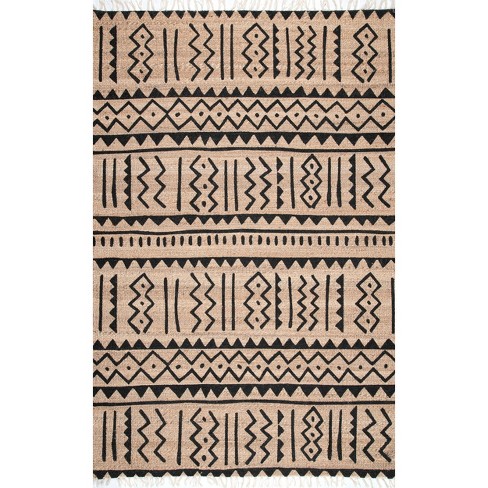 Nuloom Handmade Adriana Global Fringe Indoor Area Rug, 4' X 6', Natural ...