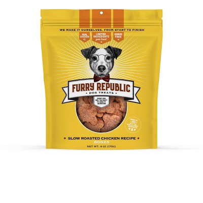 Furry Republic Bones Slow Roasted Chicken Recipe Chewy Dog Treats - 6oz Bag