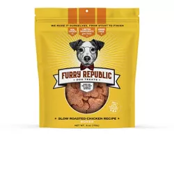 Furry Republic Bones Slow Roasted Chicken Recipe Chewy Dog Treats - 6oz Bag