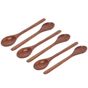 MegaChef 6 Piece 9 Inch Acacia Wood Spoon Set - 1 of 4
