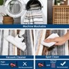 Modern Runner Rug Washable Striped Accent Carpet Non-Slip, Stain-Resistant Entry Rugs Low Pile Hallway Rug - 4 of 4