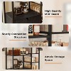 Bakers Rack with Storage Cabinet,5-Tier Coffee Bar with Shelves,Farmhouse Microwave Oven Cart Stand,Kitchen Storage Shelf with Cabinet - 3 of 4