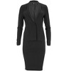 VENUS Womens Pencil Skirt Suit Set  -  10, Black - 3 of 3