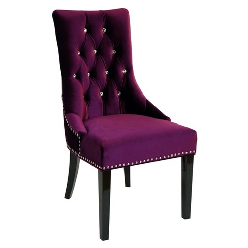 Purple discount parsons chair