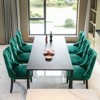CENGHU Modern Velvet Upholstered Dining Chairs Set of 2, Kitchen Side Chairs with Wood Legs and Nailhead Trim, for Dining Room, Living Room - 4 of 4