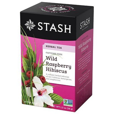 Wild Raspberry Hibiscus Herbal by Stash Tea  -  10 Bag