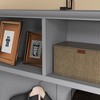 HDZNVF 3-in-1 Hall Tree, Entryway Bench with Coat Rack, Gray - 4 of 4