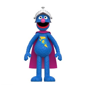 Super 7 ReAction Sesame Street Wave 3 Super Grover Collectible Action Figure - 1 of 3