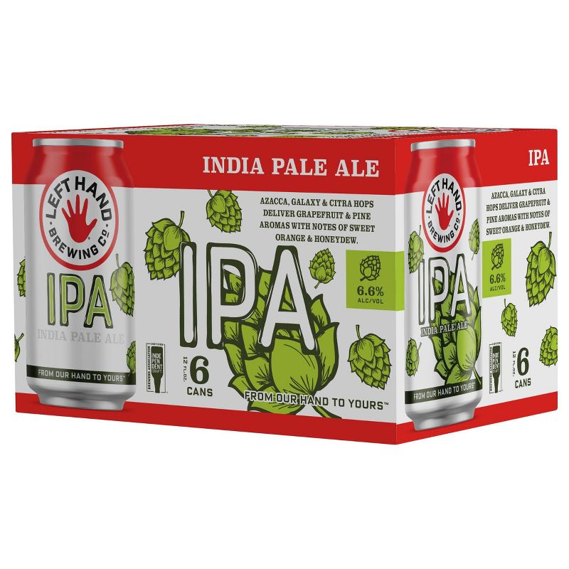 Left Hand IPA Beer - 6pk/12 fl oz Cans, 6 of 12