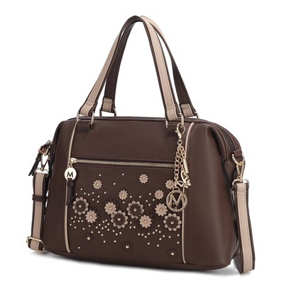 MKF Collection Francis Tote Women's handbag 3-D flowers with Keychain by Mia K