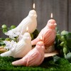 3.5"H Vance Kitira Pink Bird Candles - Set of 2, Pink - 3 of 4