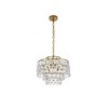 Elegant Lighting Mila 3 - Light Pendant in  Brass - 2 of 4