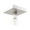 Livex Lighting Solna 1 - Light Flush Mount in  Brushed Nickel - 3 of 4